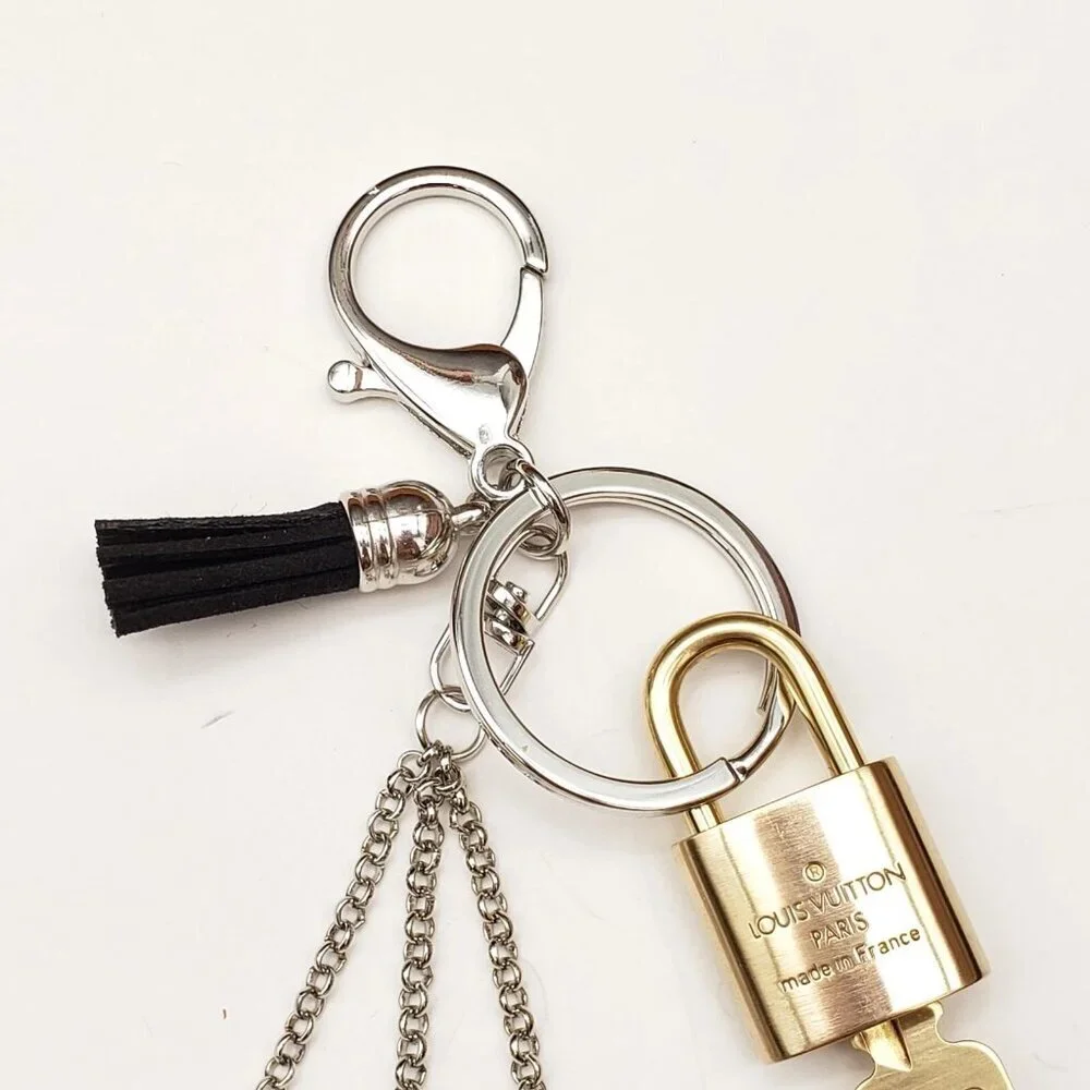 Authentic Louis Vuitton Lock & Key with unbranded Bagcharm, Keycharm, Keychain